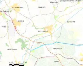 Poziția localității Bellegarde