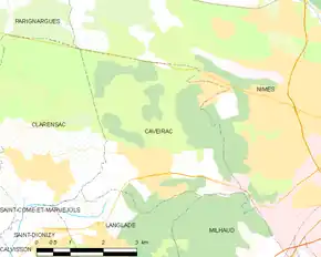 Poziția localității Caveirac