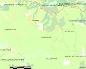 Poziția localității L'Estréchure