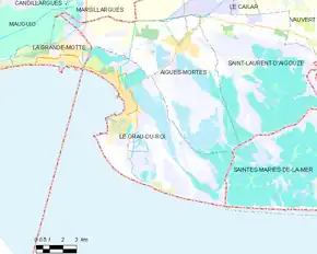 Poziția localității Le Grau-du-Roi