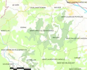 Poziția localității Saint-Christol-de-Rodières