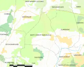 Poziția localității Saint-Côme-et-Maruéjols