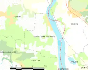 Poziția localității Saint-Étienne-des-Sorts