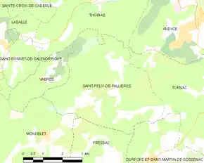 Poziția localității Saint-Félix-de-Pallières