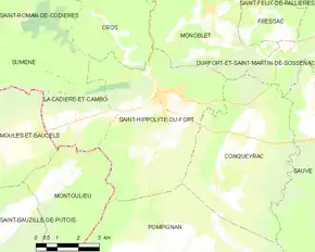 Poziția localității Saint-Hippolyte-du-Fort