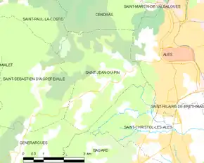 Poziția localității Saint-Jean-du-Pin