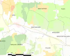 Poziția localității Saint-Maximin