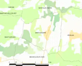 Poziția localității Saint-Nazaire