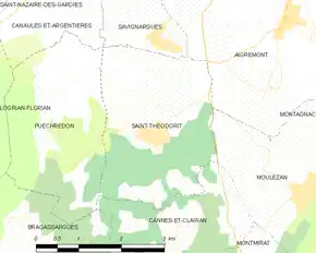 Poziția localității Saint-Théodorit