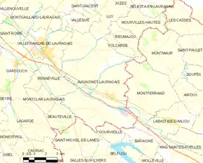Poziția localității Avignonet-Lauragais