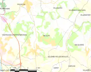 Poziția localității Bouloc