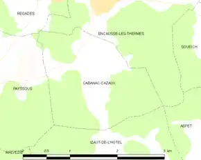 Poziția localității Cabanac-Cazaux