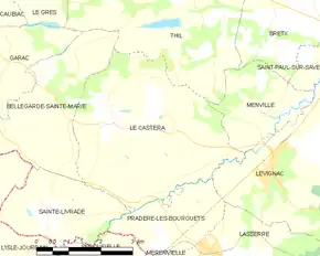 Poziția localității Le Castéra