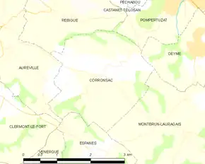 Poziția localității Corronsac