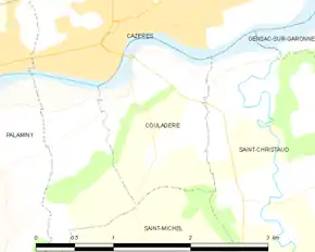 Poziția localității Couladère