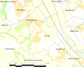 Poziția localității Deyme