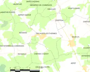 Poziția localității Encausse-les-Thermes