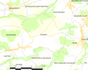 Poziția localității Figarol