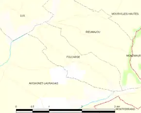 Poziția localității Folcarde