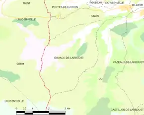 Poziția localității Gouaux-de-Larboust