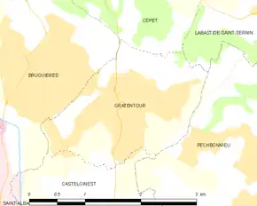 Poziția localității Gratentour