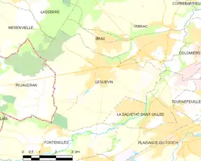 Poziția localității Léguevin