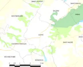 Poziția localității Lilhac