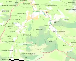 Poziția localității Marignac