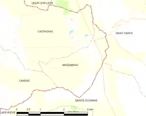 Poziția localității Massabrac