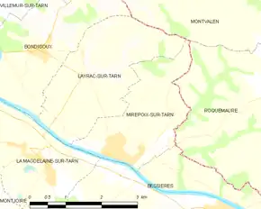 Poziția localității Mirepoix-sur-Tarn