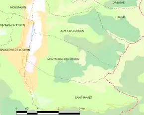 Poziția localității Montauban-de-Luchon