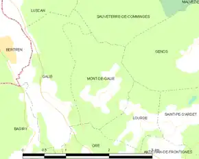 Poziția localității Mont-de-Galié