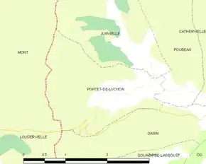 Poziția localității Portet-de-Luchon