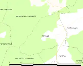 Poziția localității Rieucazé