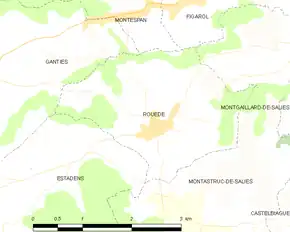 Poziția localității Rouède