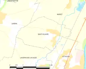 Poziția localității Saint-Hilaire