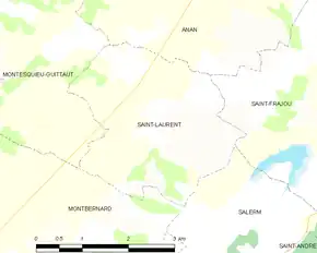 Poziția localității Saint-Laurent
