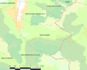 Poziția localității Saint-Mamet