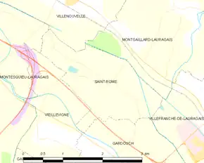 Poziția localității Saint-Rome