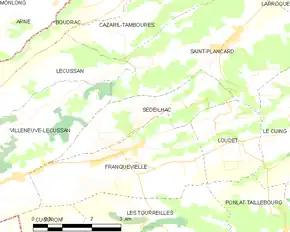 Poziția localității Sédeilhac