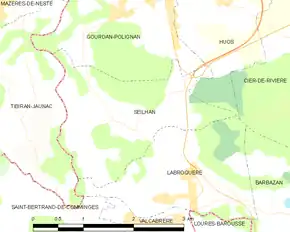 Poziția localității Seilhan