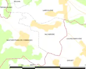 Poziția localității Valcabrère