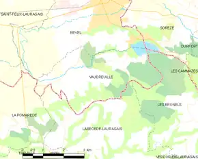 Poziția localității Vaudreuille