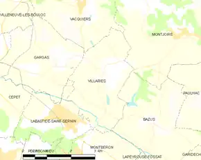 Poziția localității Villariès