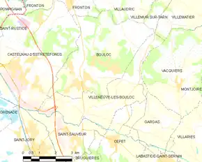 Poziția localității Villeneuve-lès-Bouloc
