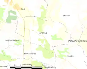 Poziția localității Auterive