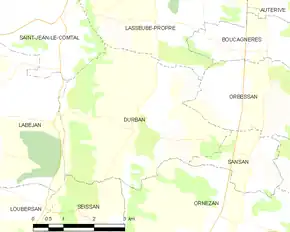 Poziția localității Durban