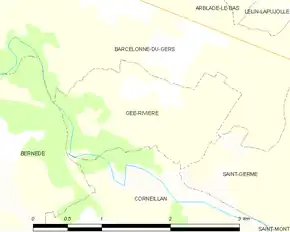 Poziția localității Gée-Rivière