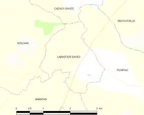 Poziția localității Labastide-Savès