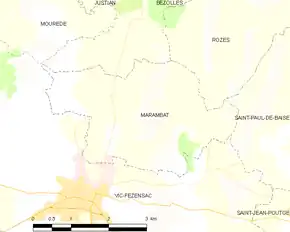 Poziția localității Marambat